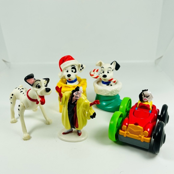 Disney 101 Dalmatians Toy Lot Mixed McDonald’s And Others Vintage 90s Set Of 5 - Picture 1 of 8